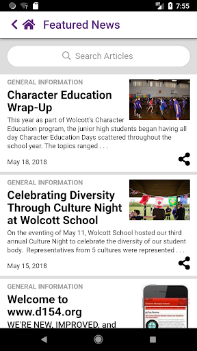 Wolcott School District 154 Screen 3