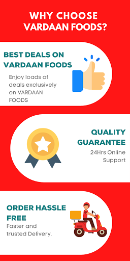 Android application Vardaan Foods : India's taste screenshort