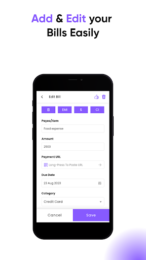 Bills Reminder Screen 3