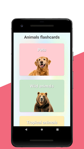 Android application Flashcards for kids: Animals screenshort