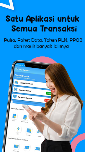 Android application AIO UsahaKu: Agen Pulsa & PPOB screenshort