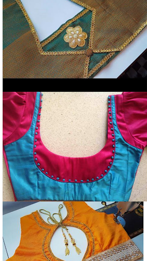 Saree Blouse Neck Designs Screen 3