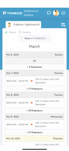TIMECO Screen 3