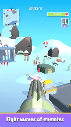 Castle Defender :Machine Gun3D - Screenshot 2