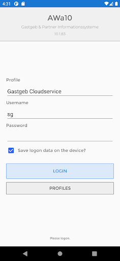 Android application AWa10 screenshort