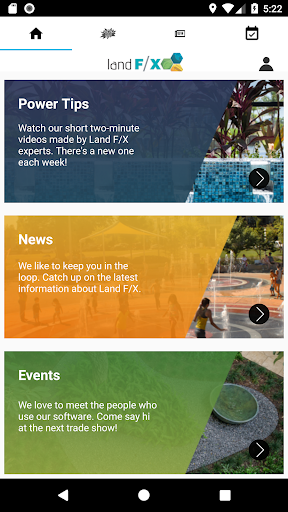 Android application Land F/X screenshort