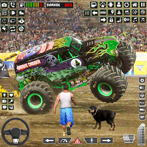 Extreme Monster Truck Game 3D Logo
