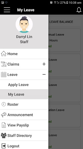 Asalta HRM Mobile App (Beta) Screen 2