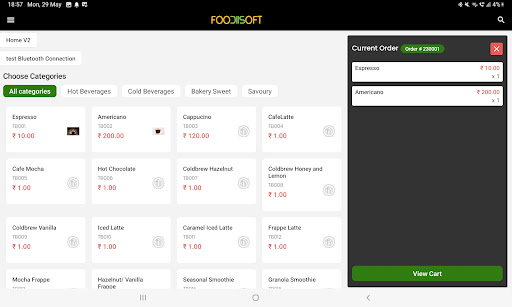 FoodiiSoft V3 Screen 2