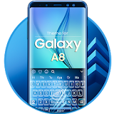 Keyboard for Galaxy A8 Blue icon