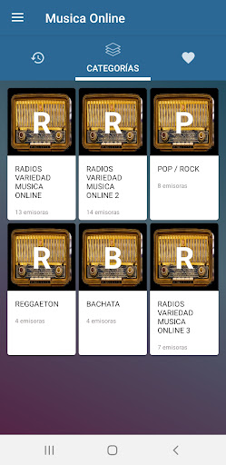 Android application Musica Online screenshort