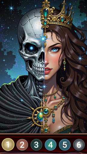 Dark Night Color by Numbers screenshot 3