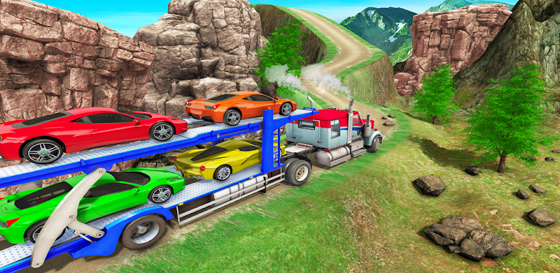 Crazy Car Transport Truck Game