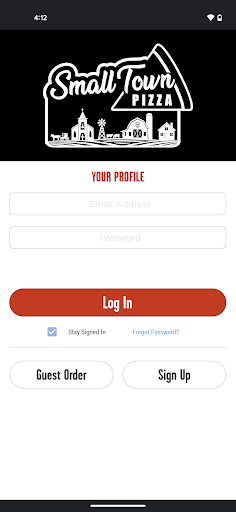 Android application Small Town Pizza screenshort