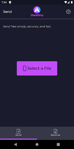 Destiny - Secure File Transfer Screenshot 1 - AppWisp.com