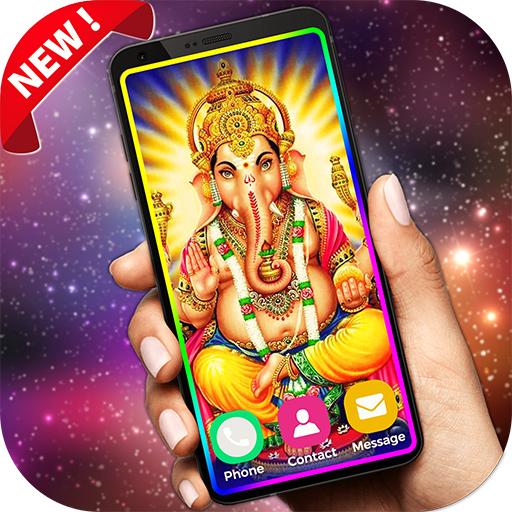 Ganesh  Live Wallpaper-Edge Borderlighting