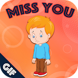 Miss You GIF : Miss You Stickers For WhatAapp icon