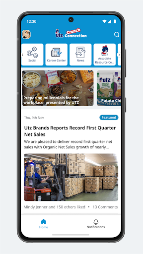 Android application Utz Crunch Connection screenshort