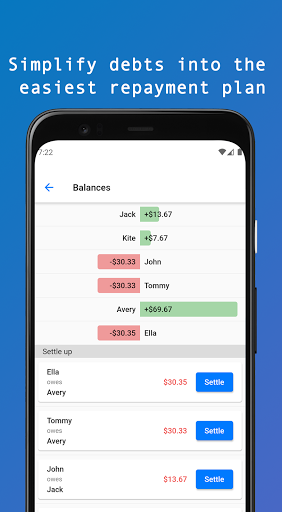 Screenshot of Split Bills