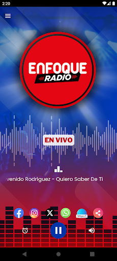 Enfoque Radio Screen 2