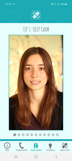 Cyber-Bullying First-Aid App Screen 3