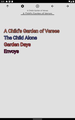 Book, A Childs Garden of Vers Screen 3