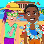 Pretend Play Beach Life: Fun Town picnic Games Apk