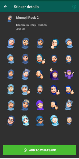 Memoji Hijab Stickers for What