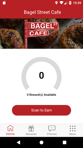 Bagel Street Cafe Rewards Screen 2