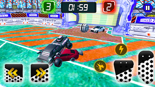 Rocket Car Ball League 3d Game