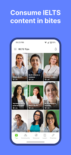 Android application Leverage IELTS screenshort