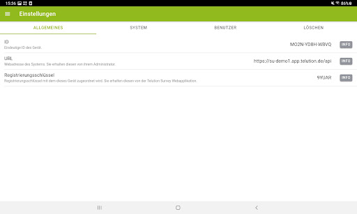 Telution Survey App Screen 2