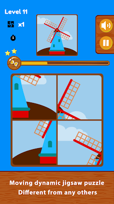Moving Jigsaw - Dynamic jigsaw - Screenshot 1