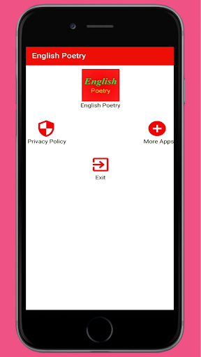 Android application English Poetry screenshort