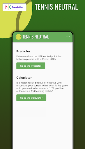 Android application Tennis Neutral screenshort