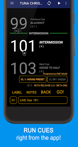cjCues PRO Screen 2
