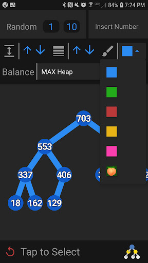 Android application Tree Visualizer screenshort