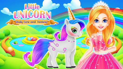 Android application Little unicorn feed and care screenshort