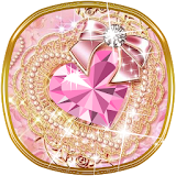 Golden Bowknot Diamond theme icon