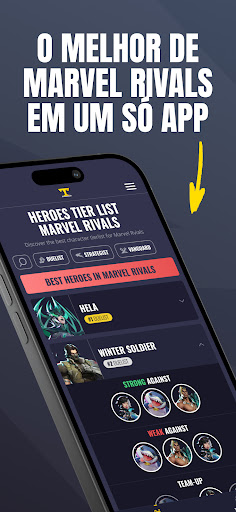 Visualização do aplicativo