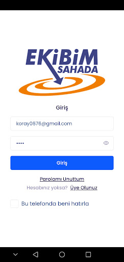 Android application App Ekibim Sahada Plus screenshort