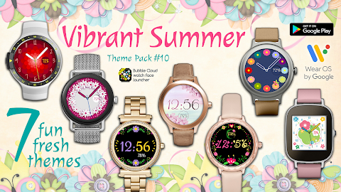 Vibrant Summer Watch Face Packのおすすめ画像1