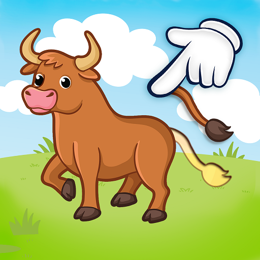 Puzzle Kids Animal Shapes Logo