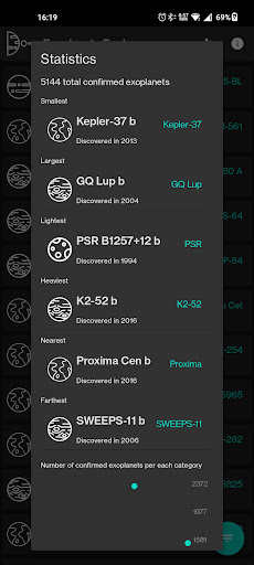 Exoplanets Explorer Screenshot 3 - AppWisp.com