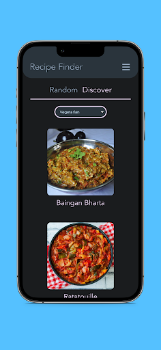 Recipe Finder Screen 3