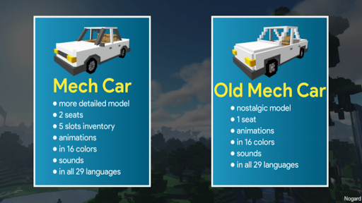 Android application Mech Car Mod MCPE screenshort