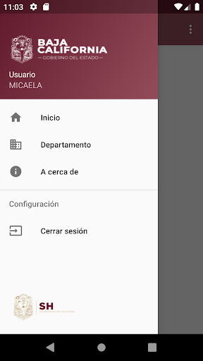 Android application Levantamiento Físico screenshort