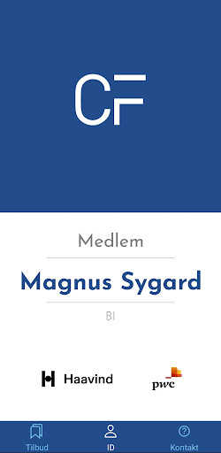 Android application CF medlem screenshort