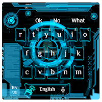Blue Science Technology Keyboard