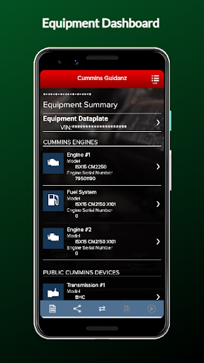 Android application Cummins Guidanz screenshort